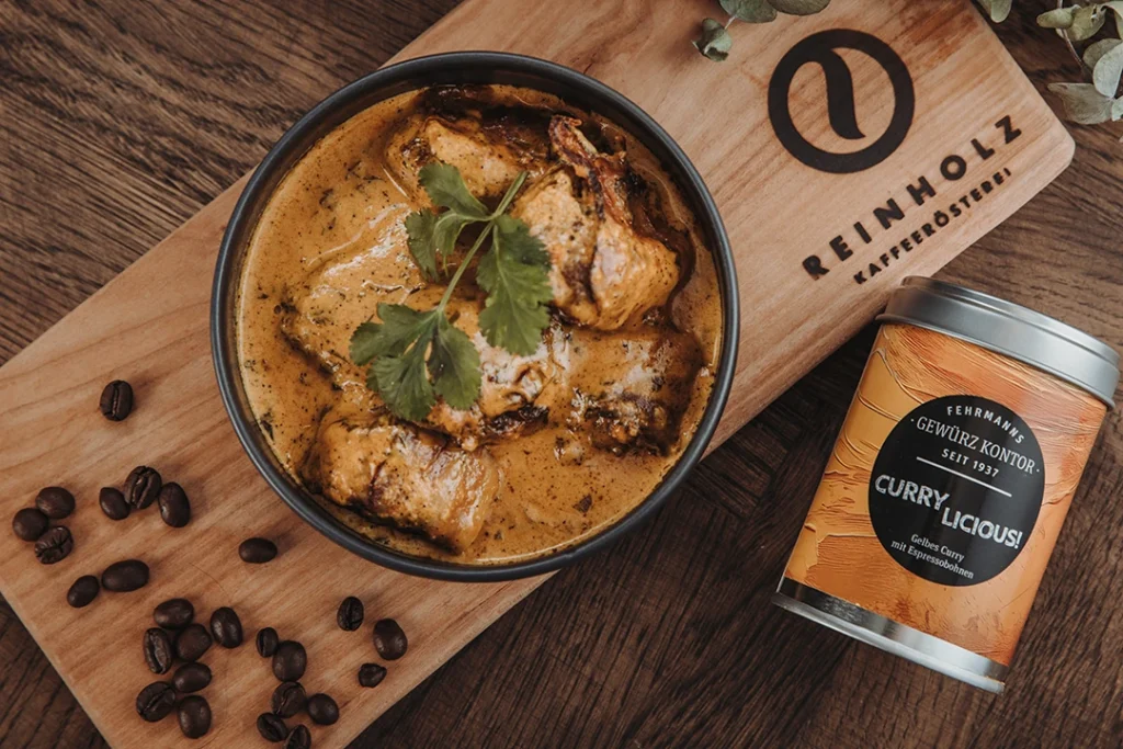 Cremiges Kokos-Curry mit Currylicious Kaffeegewürz und Jasminreis