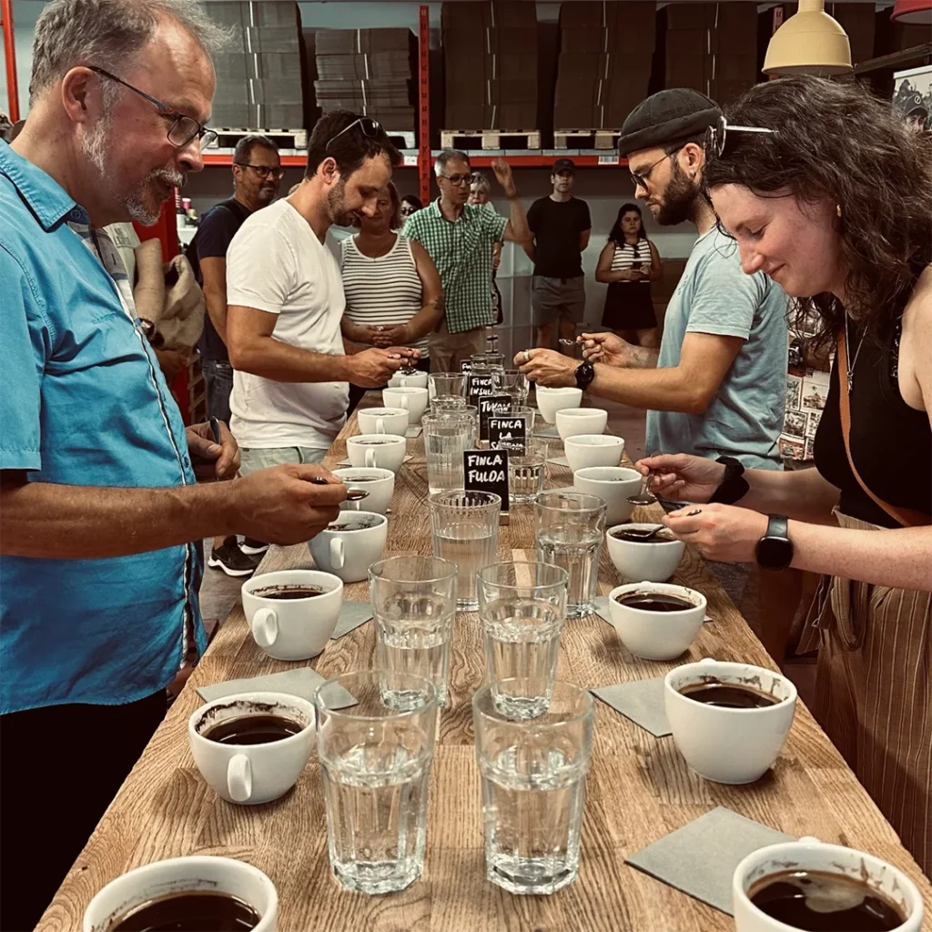 Kaffeeverkostung beim Cupping auf dem Reinholz Hoffest 2026